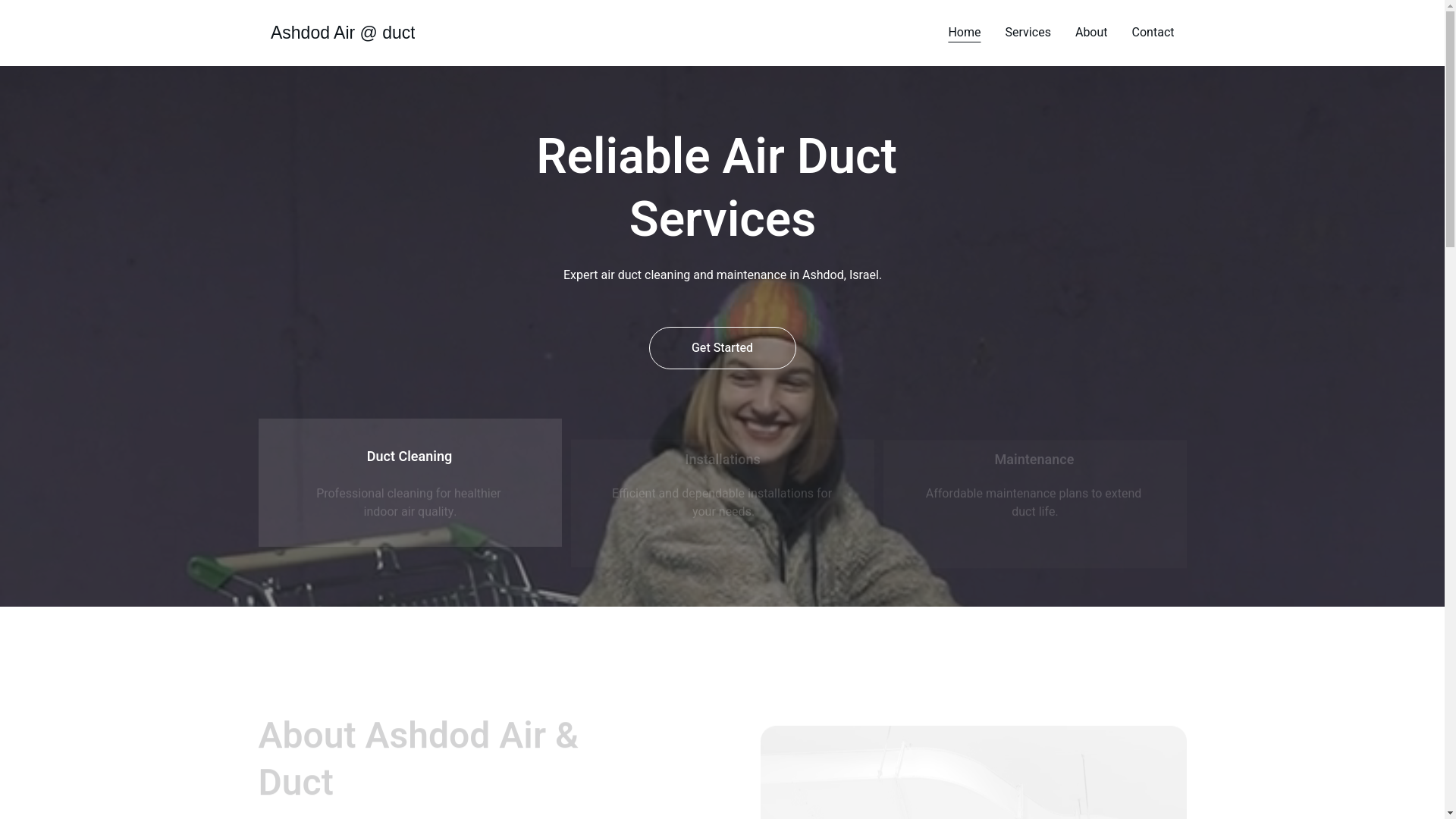 website screenshot of https://ashdodairduct.com/