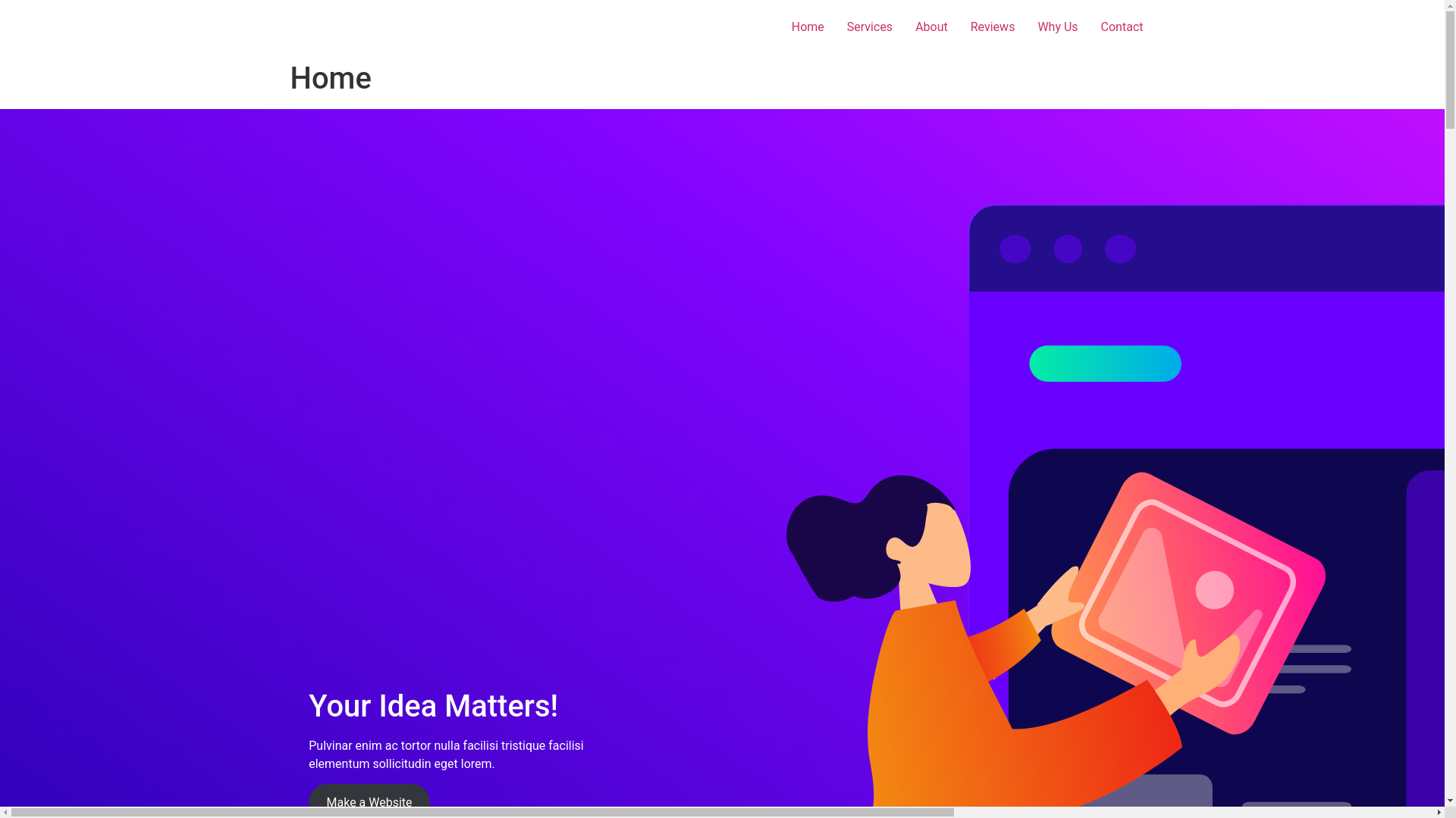 website screenshot of https://dummywebsitexyz.xyz/