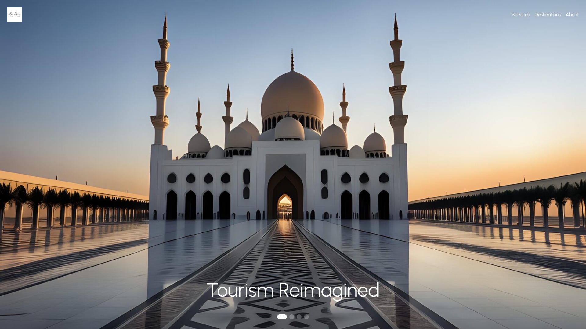 website screenshot of https://tourismprive.ae/