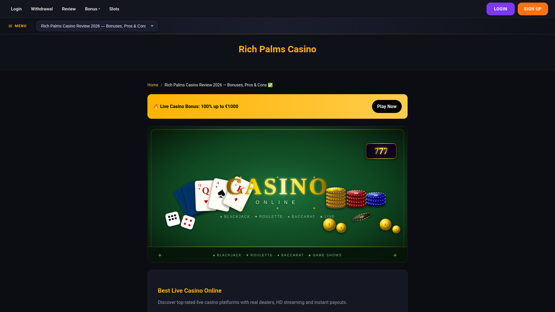 website screenshot of https://richpalms-org4no.pages.dev/