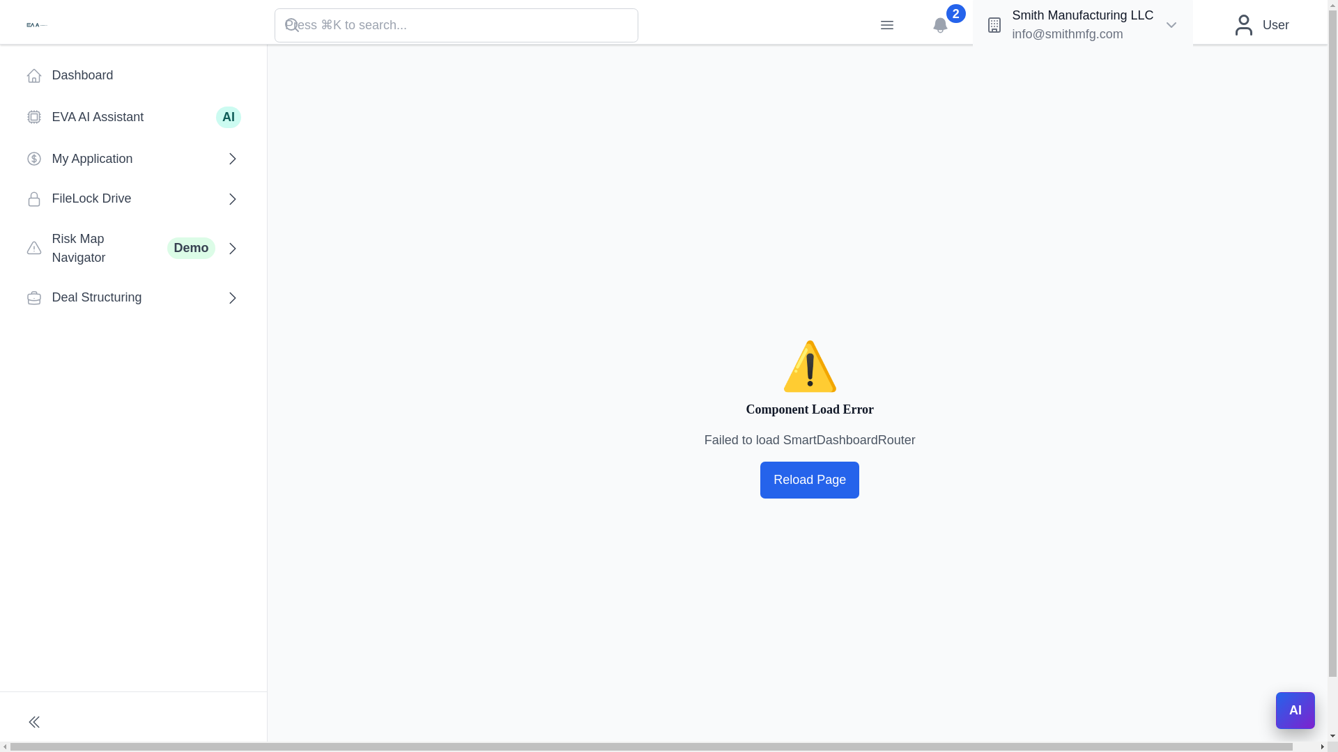 website screenshot of https://eva-mvp-testt.pages.dev/