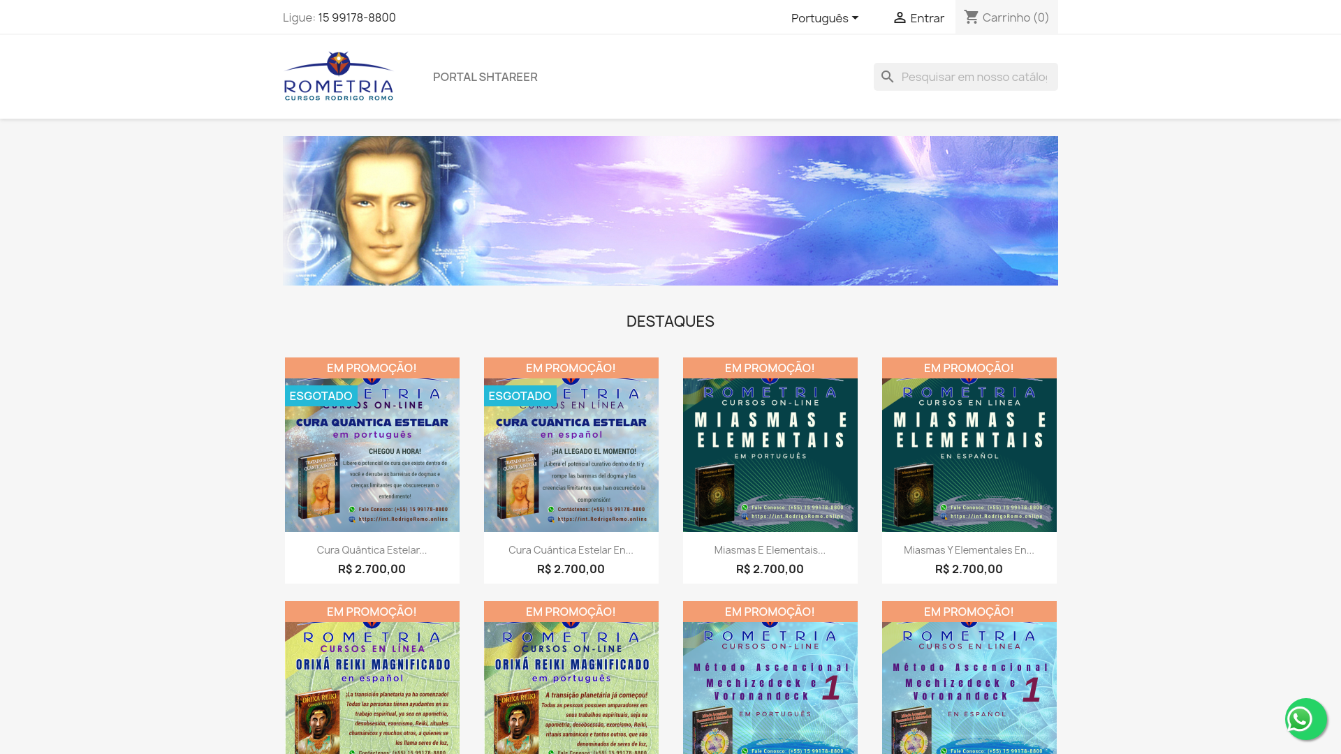 website screenshot of https://rometriasp.com.br/