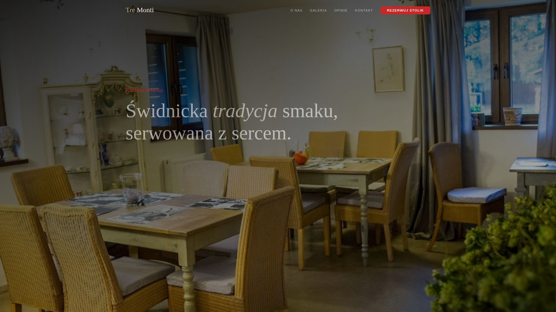 website screenshot of https://tre-monti.pages.dev/