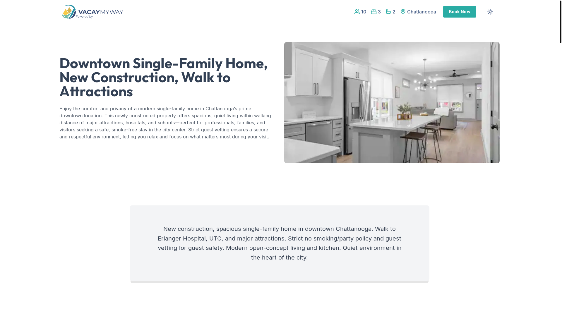 website screenshot of https://downtownaccess.house/
