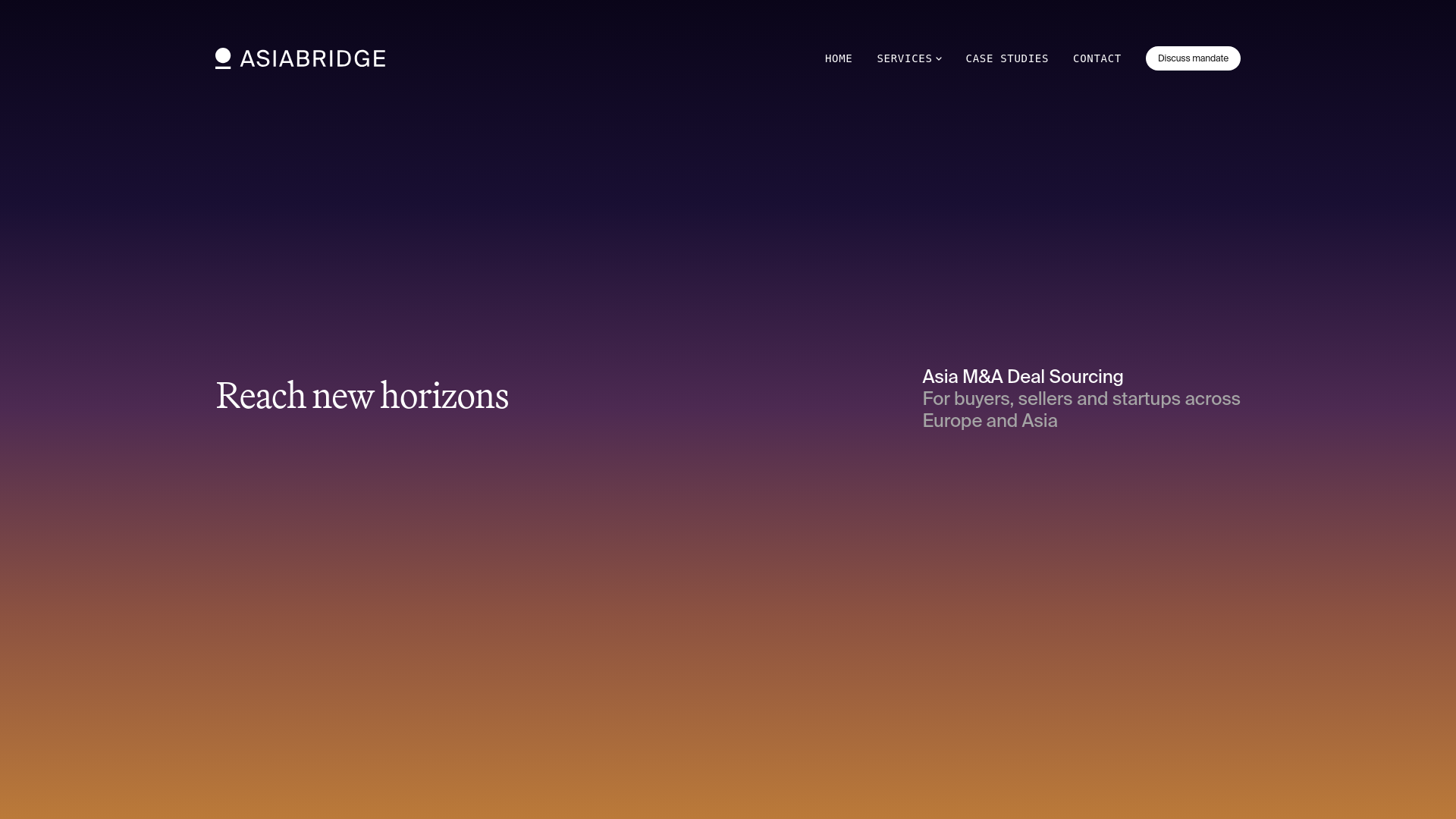 website screenshot of https://asiabridge-website.pages.dev/