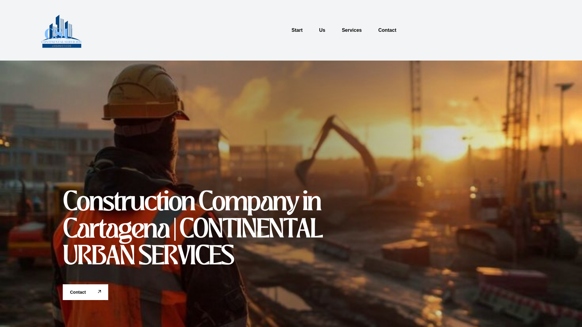 website screenshot of https://continentalserviciosurbanisticos.es/
