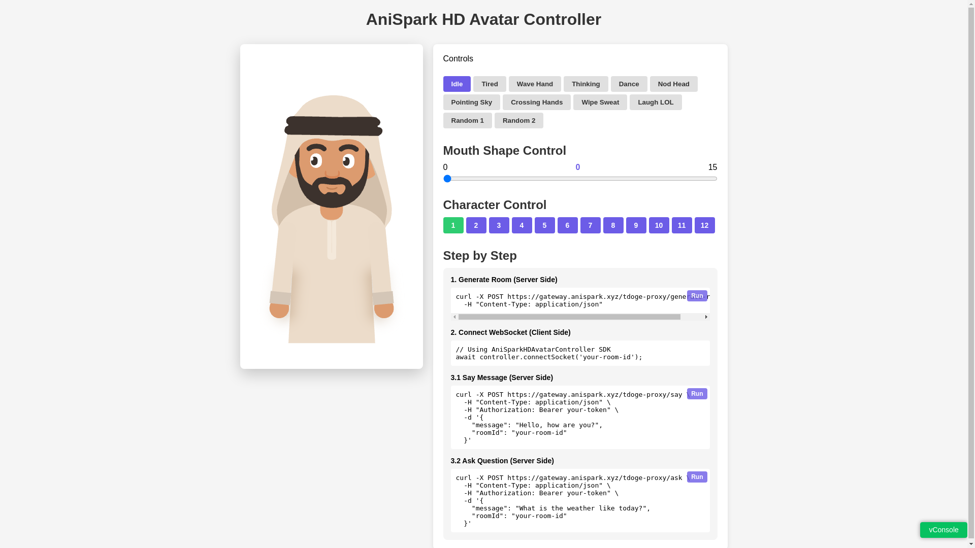 website screenshot of https://anispark-hd-avatar.pages.dev/