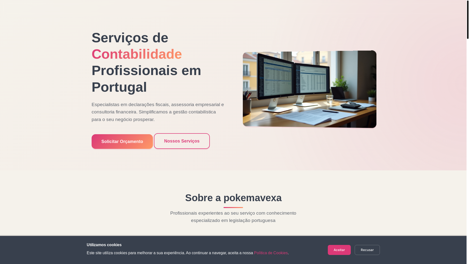 website screenshot of https://pokemavexa.com/