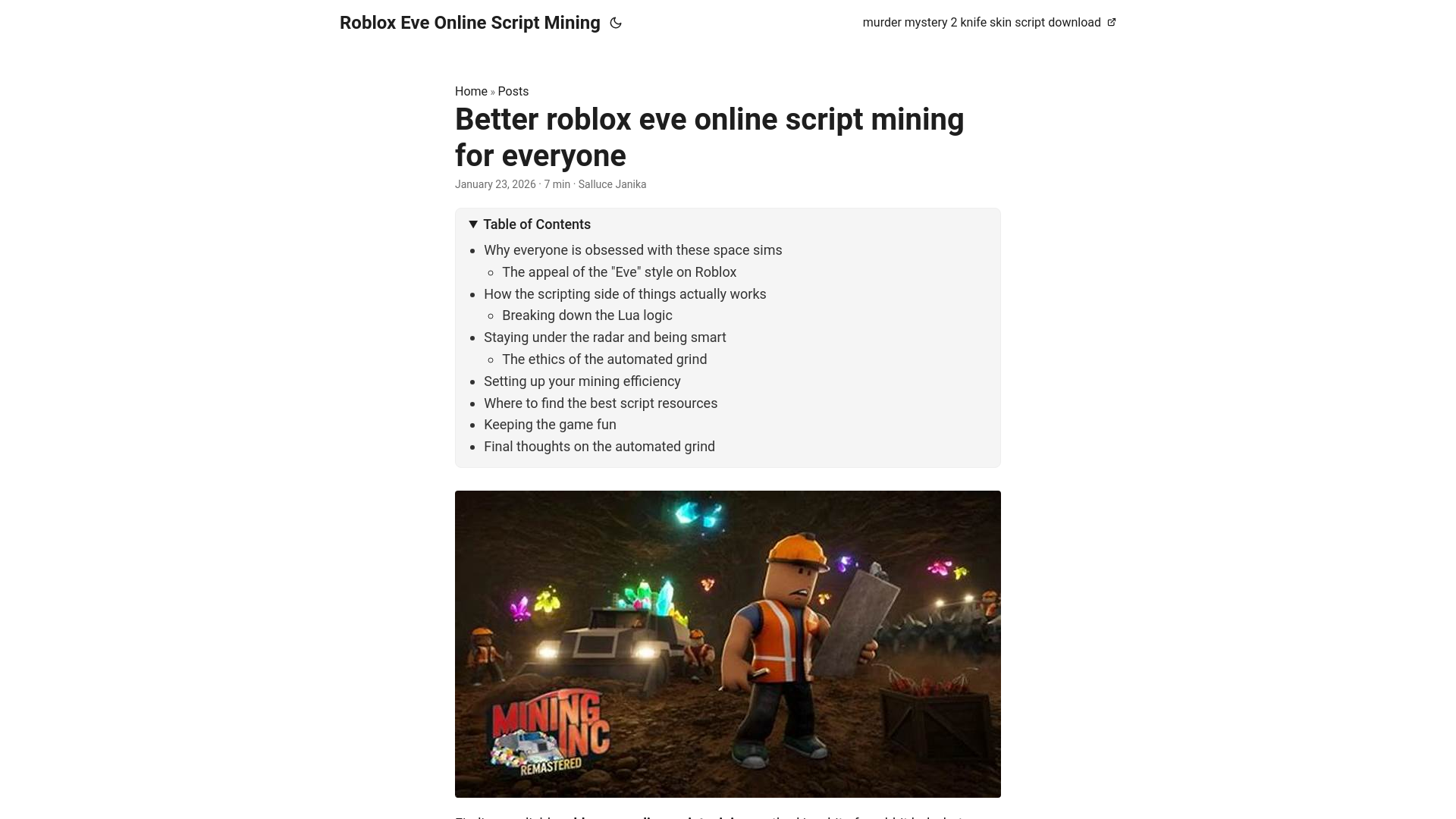 website screenshot of https://roblox-eve-online-script-mining.pages.dev/