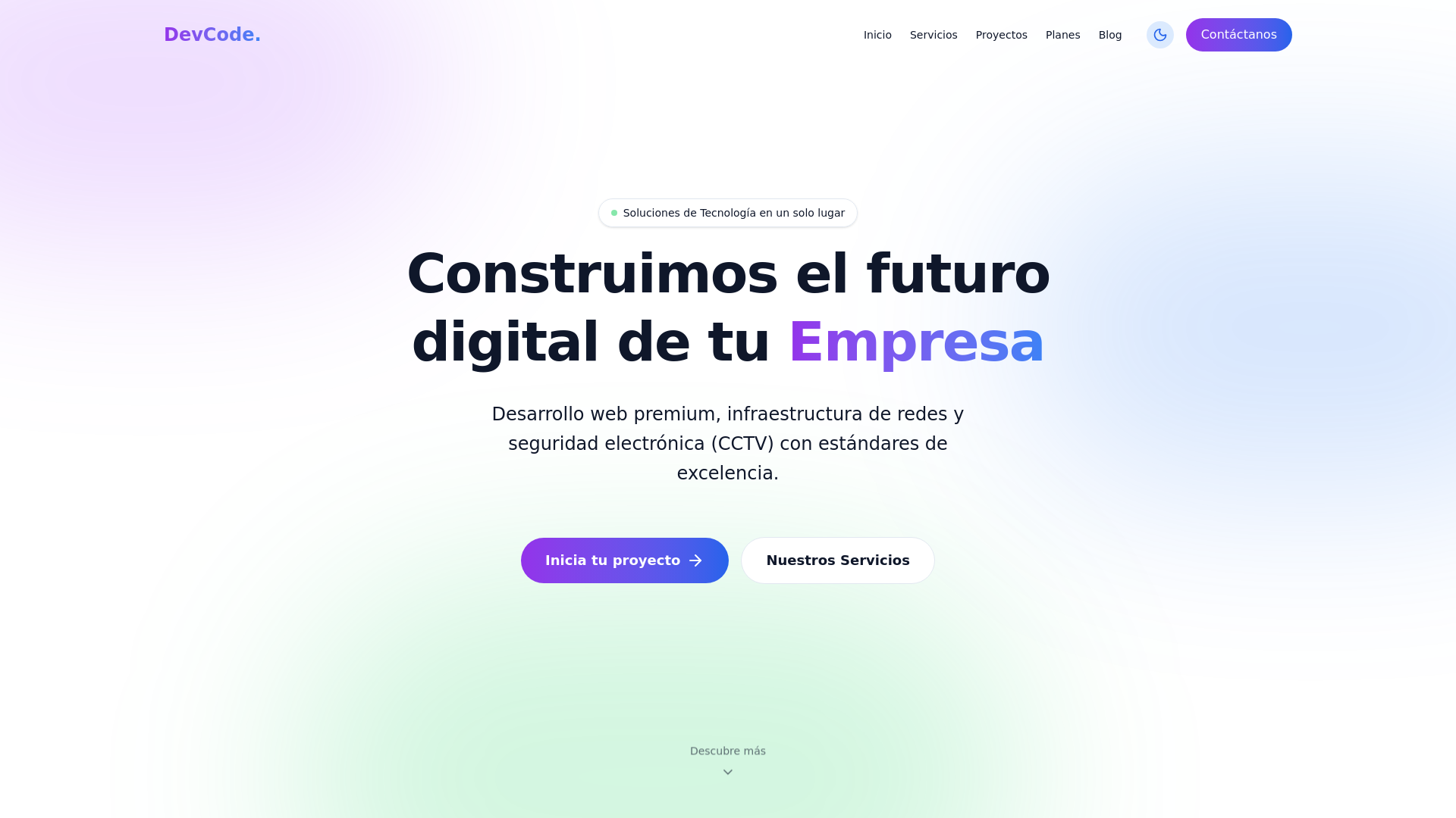 website screenshot of https://sitiodevcode.pages.dev/