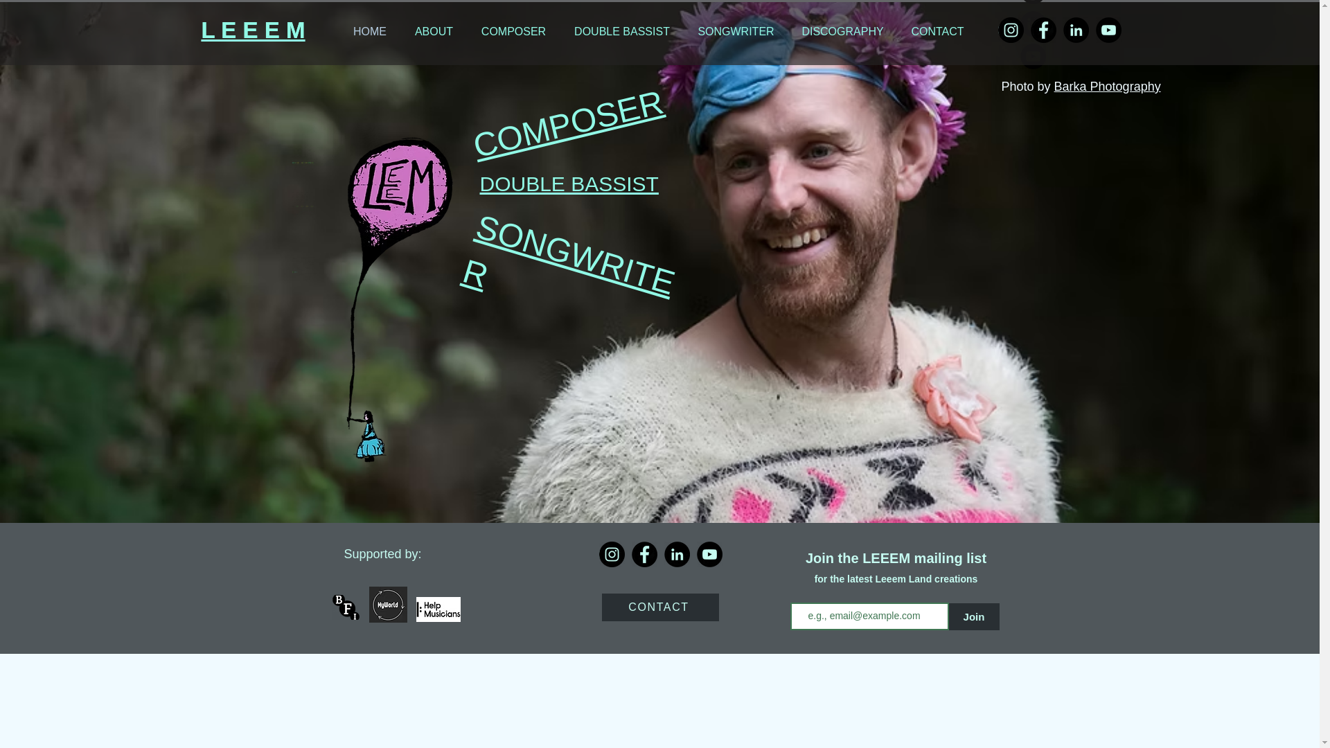 website screenshot of https://leeem-music.com/