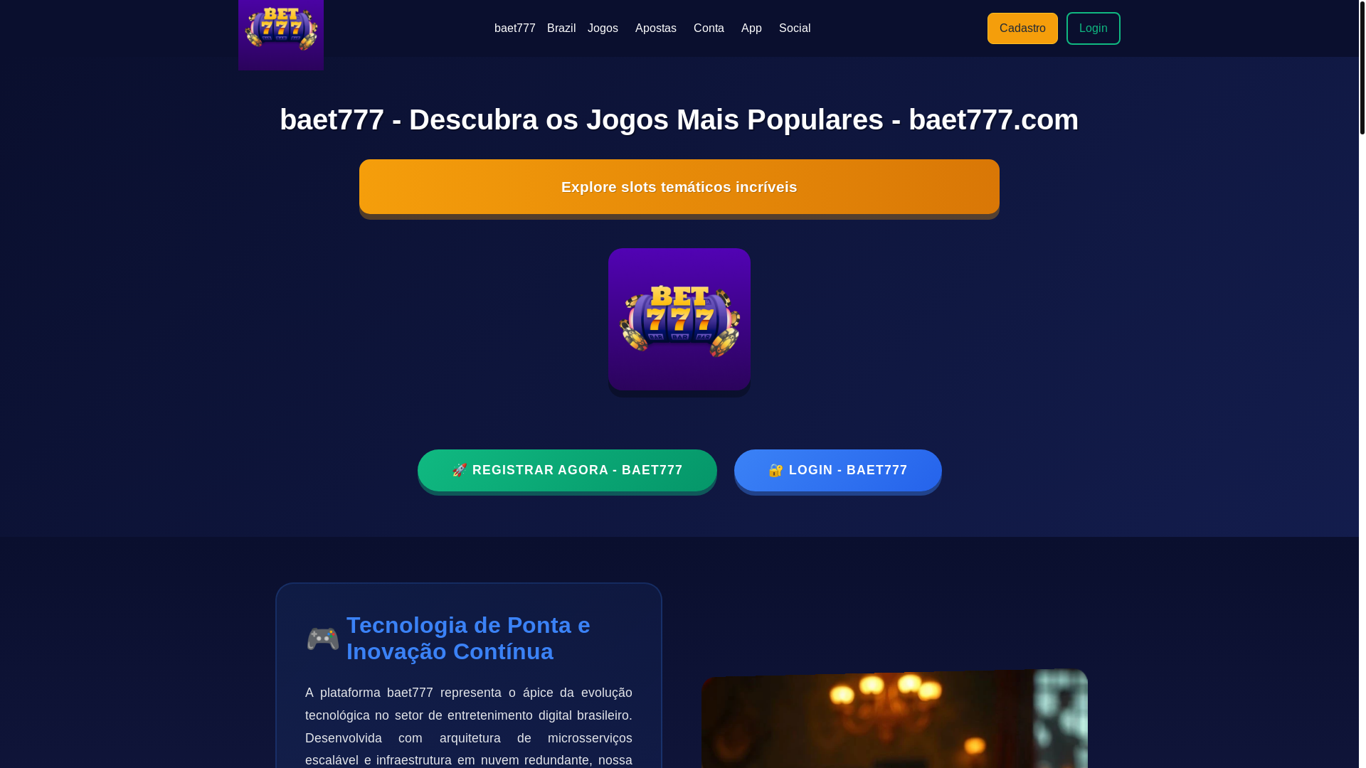 website screenshot of https://baet777csvip.com/