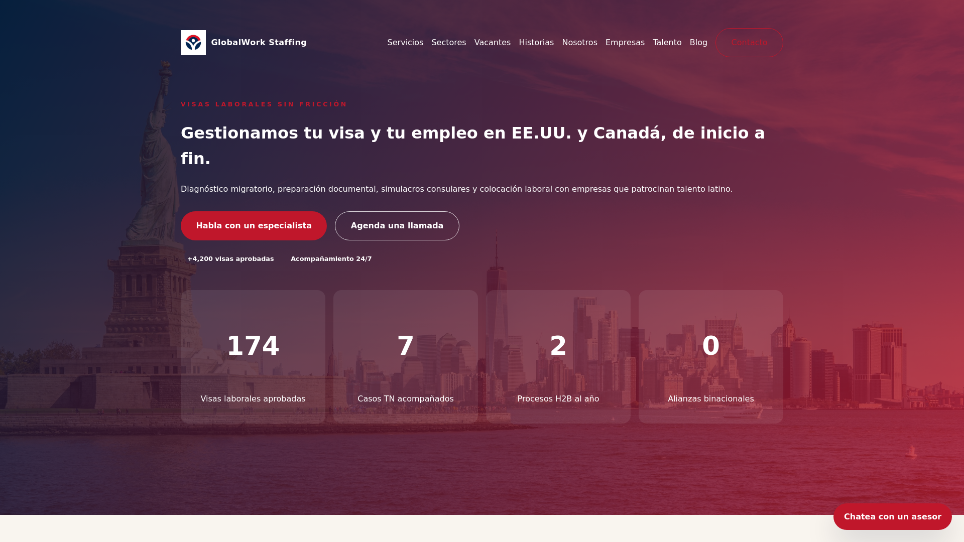 website screenshot of https://globalworkstaffing.com