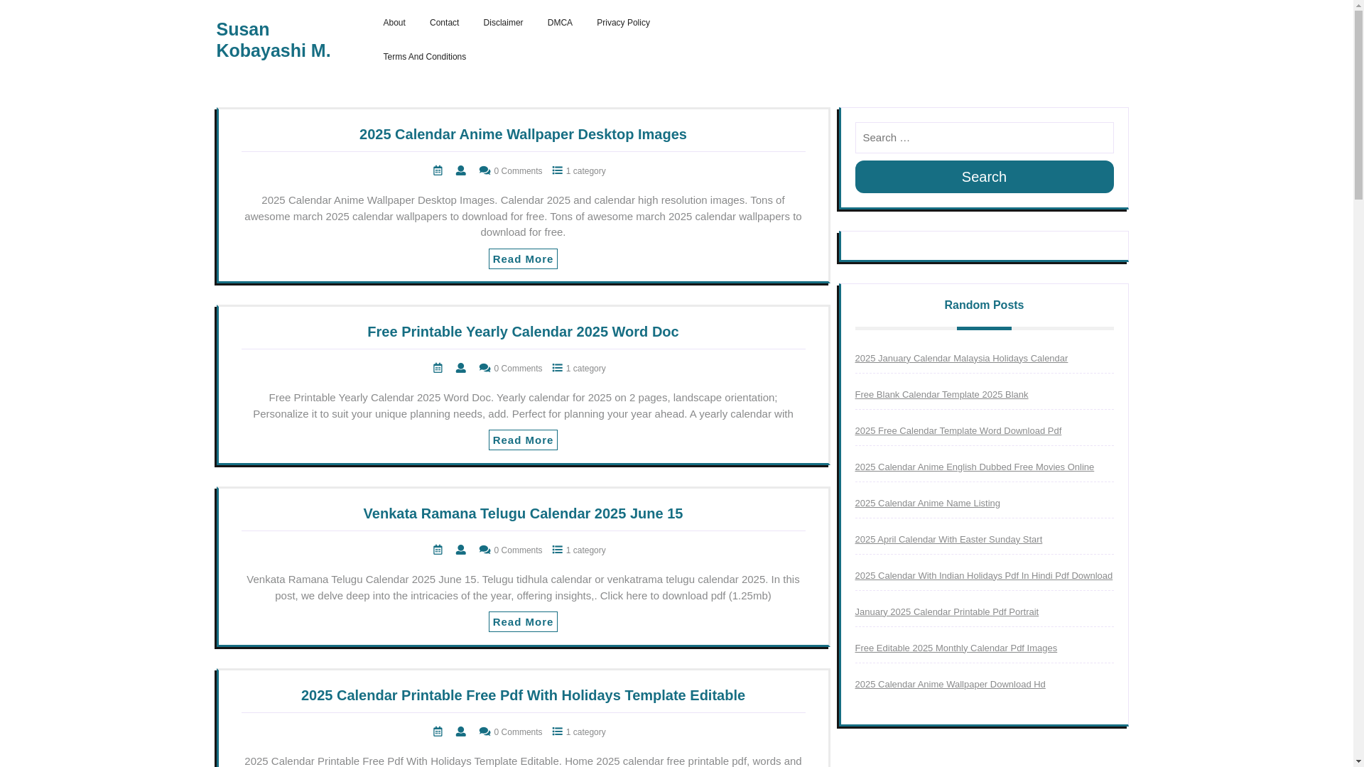 website screenshot of https://susankobayashim.pages.dev/