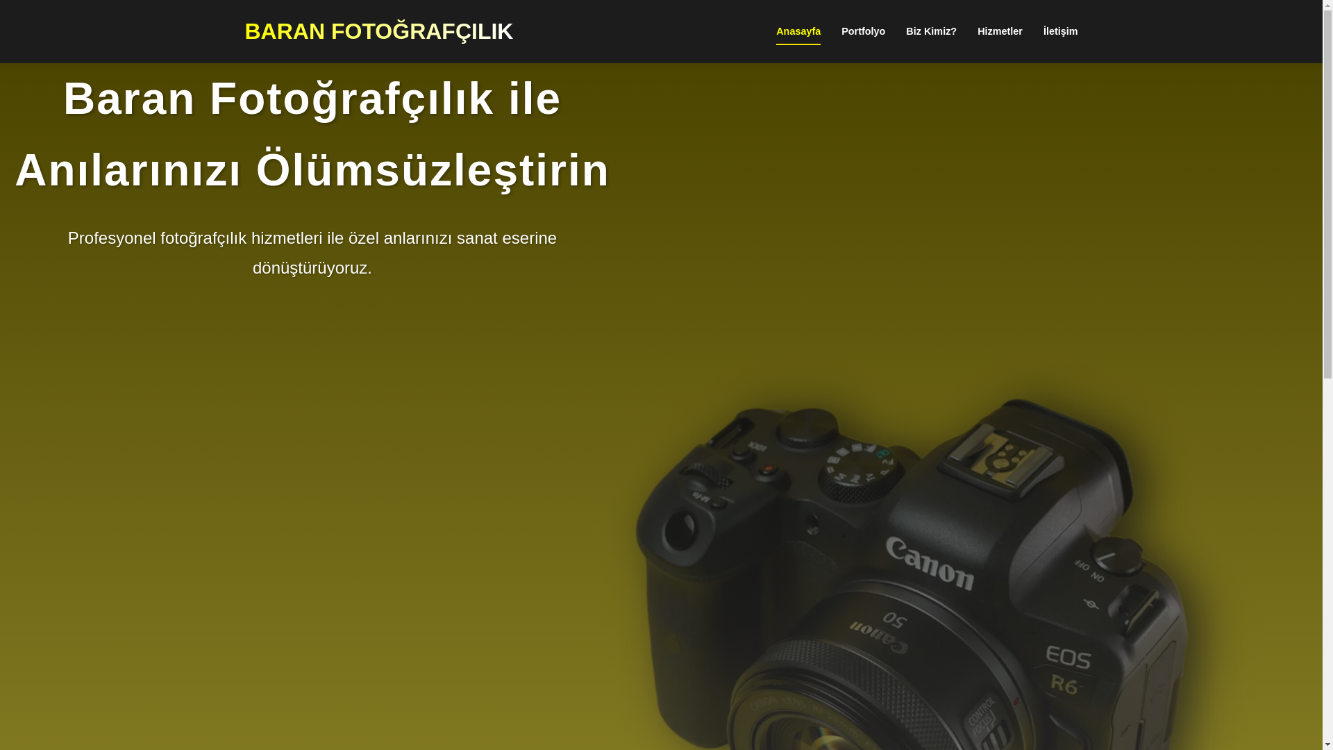 website screenshot of https://baranfotograf.com/