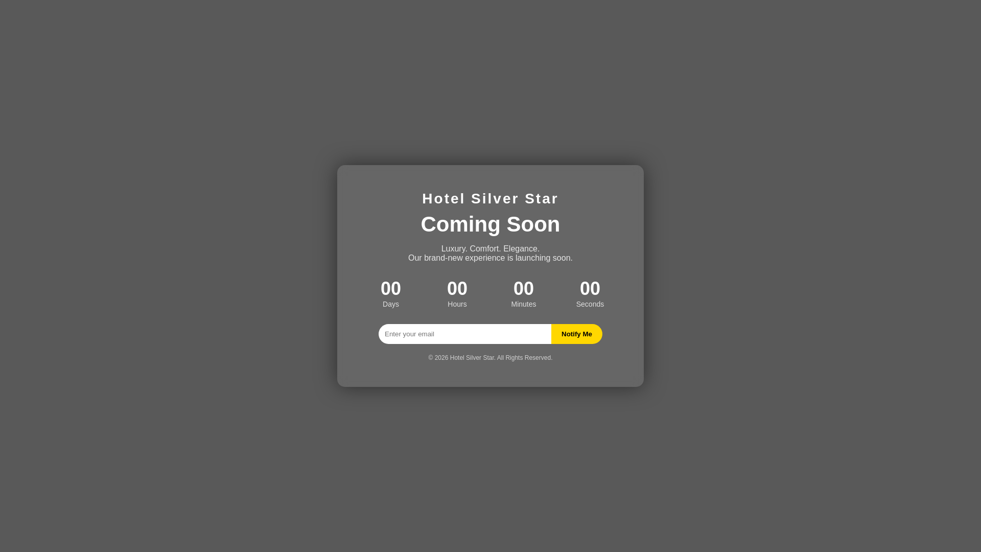 website screenshot of https://hotelsilverstar.co/