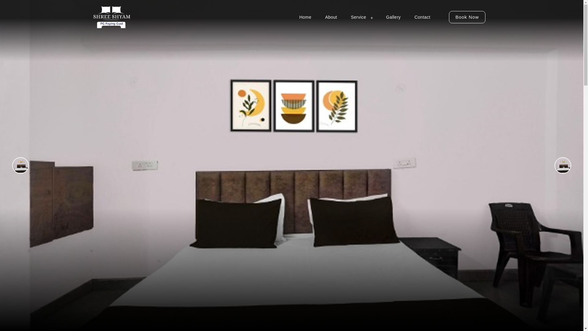 website screenshot of https://shreeshyampgpayingguest.in/