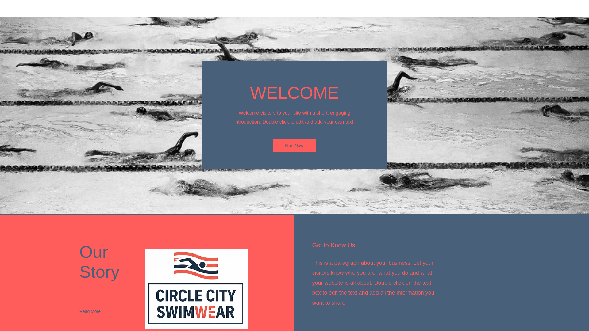 website screenshot of https://circlecityswim.com/