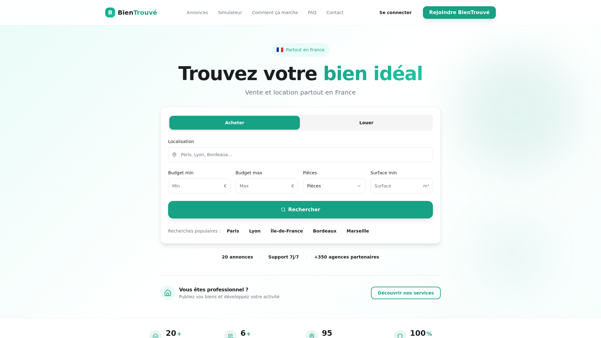 website screenshot of https://xn--bientrouv-j4a.fr