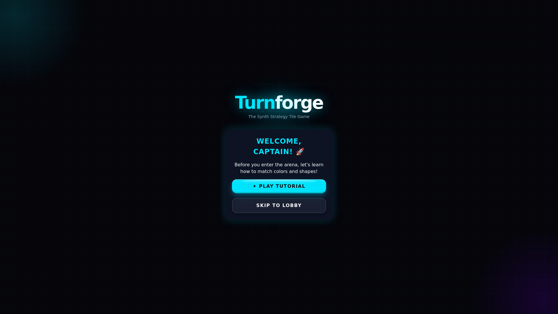 website screenshot of https://turnforge-game.pages.dev/