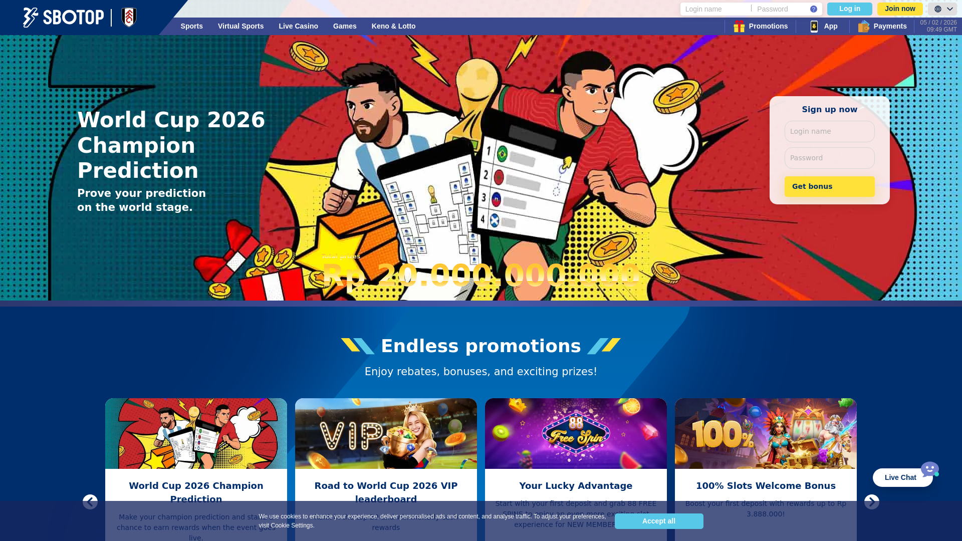 website screenshot of https://konsistenpastimenang.com/