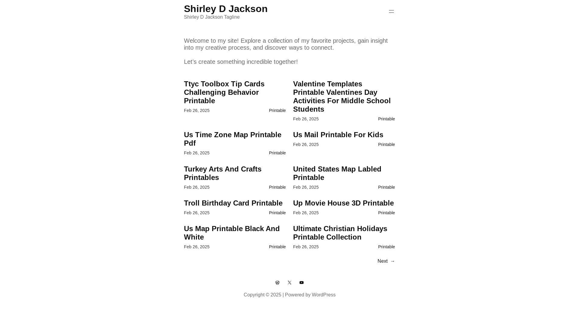 website screenshot of https://shirleydjacksond.pages.dev/