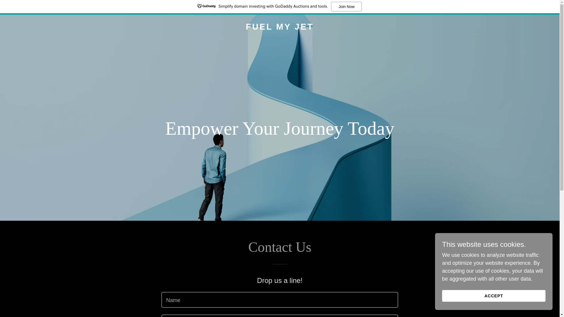 website screenshot of https://fuelmyjet.co/