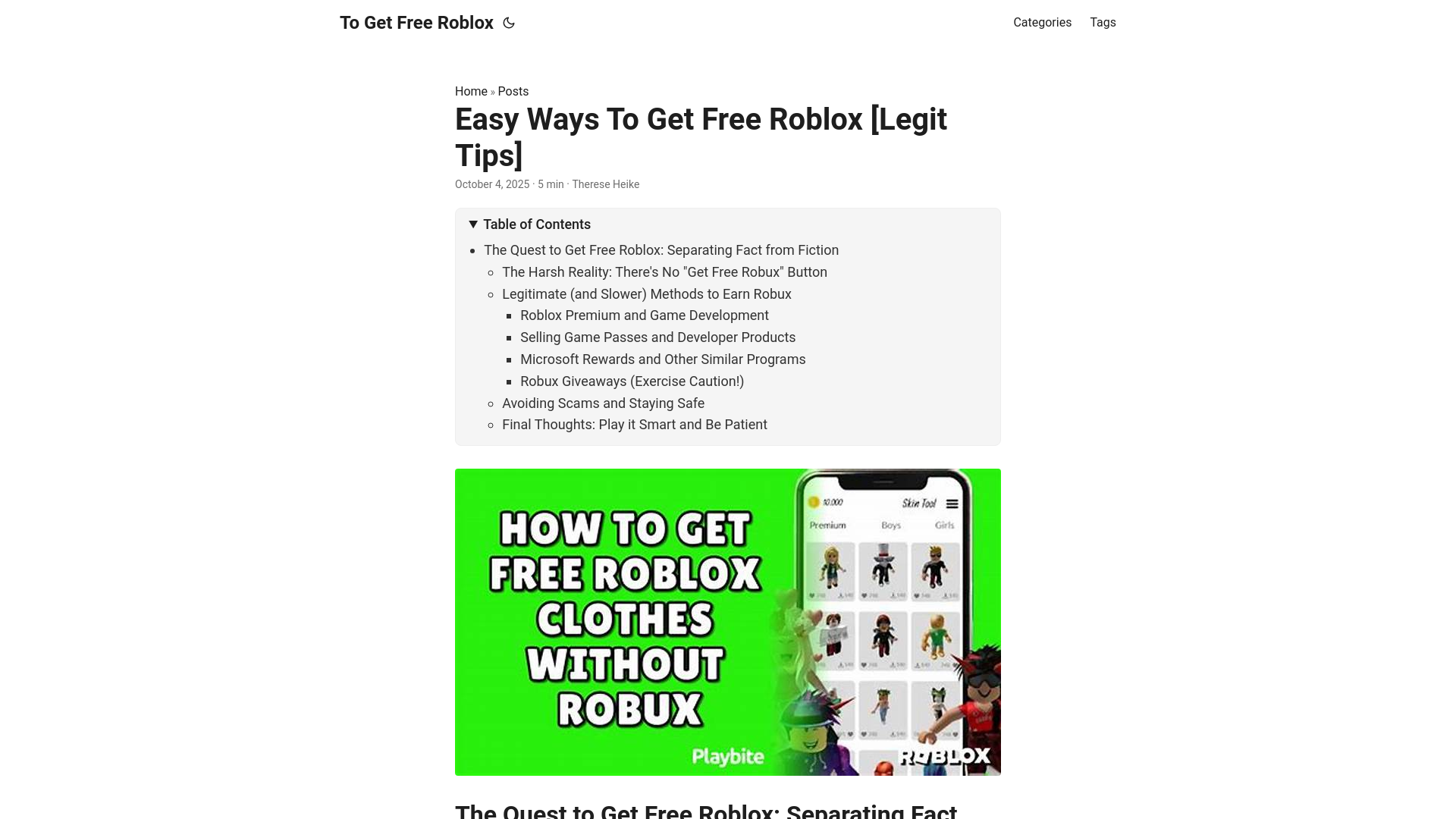 website screenshot of https://to-get-free-roblox.pages.dev