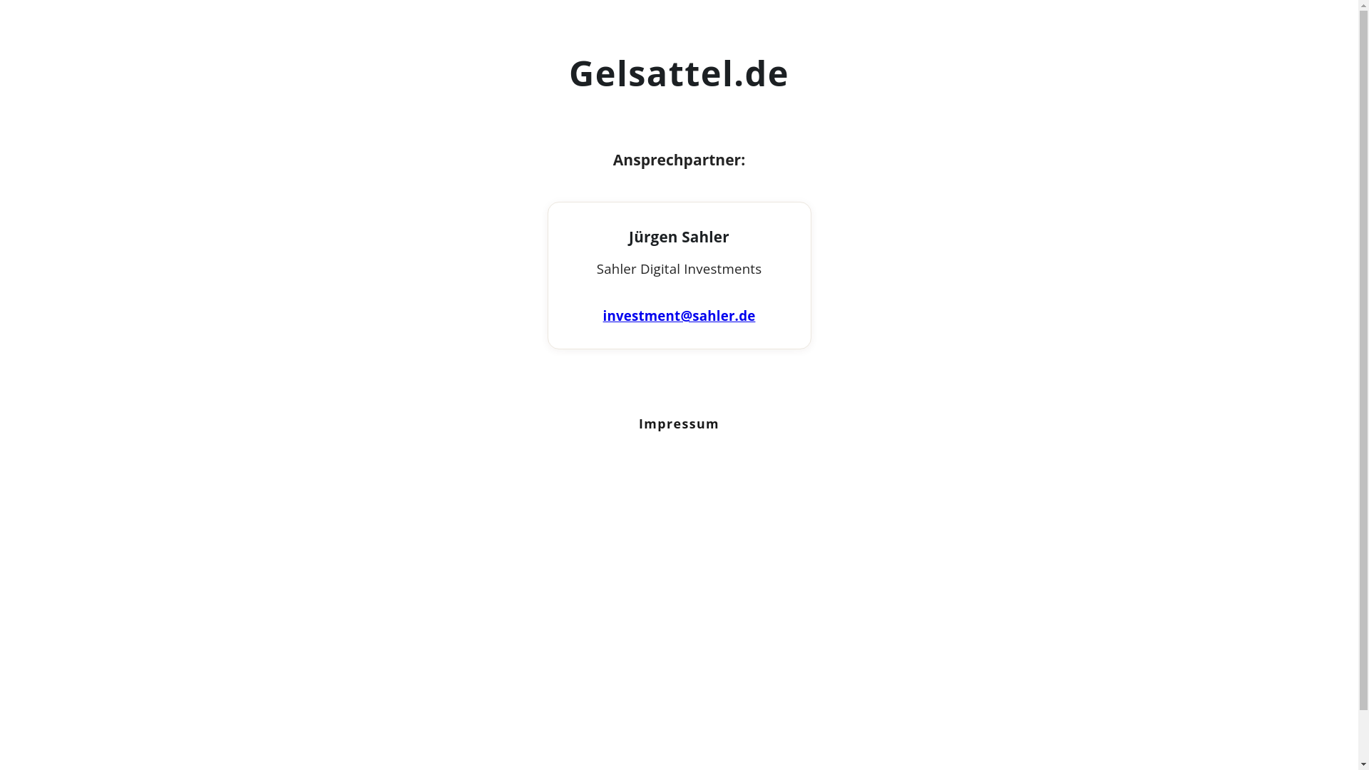 website screenshot of https://gelsattel-de.pages.dev/
