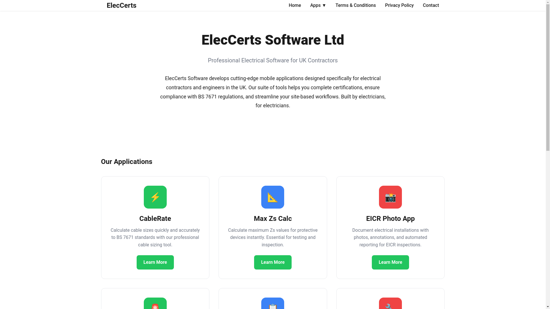 website screenshot of https://eleccerts-v3.pages.dev/