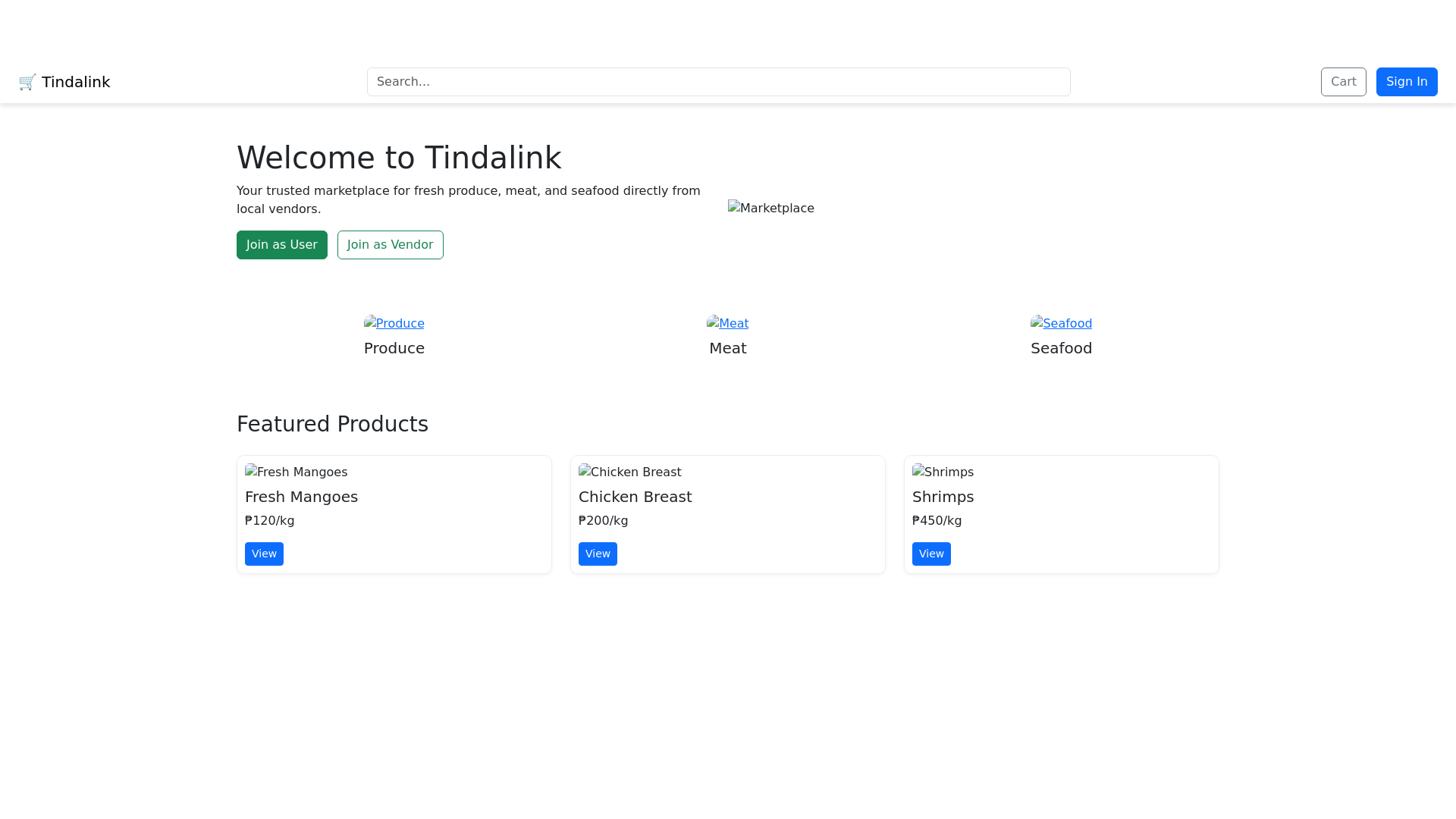 website screenshot of https://tindalink.shop/