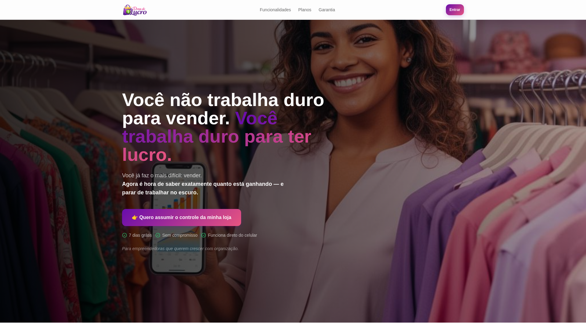 website screenshot of https://donadolucro.cloud/