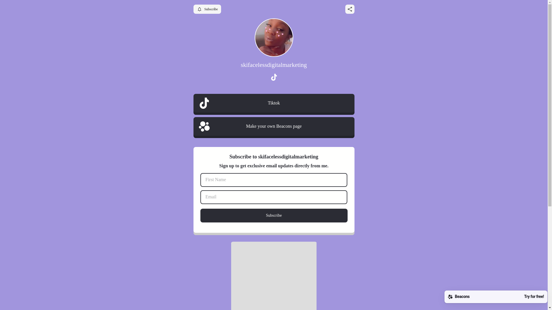website screenshot of https://skifacelessdigitalmarketing.com/