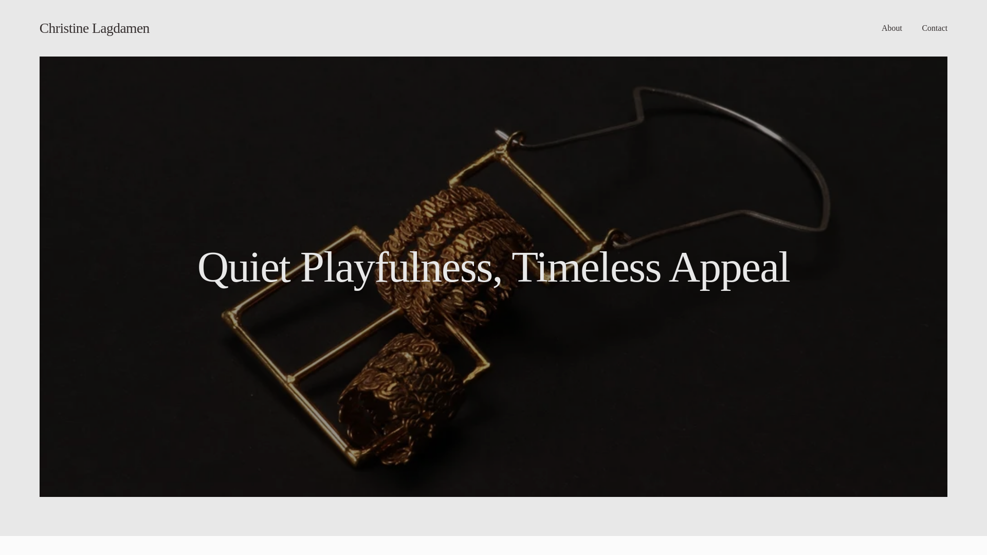 website screenshot of https://christinelagdamen.com/