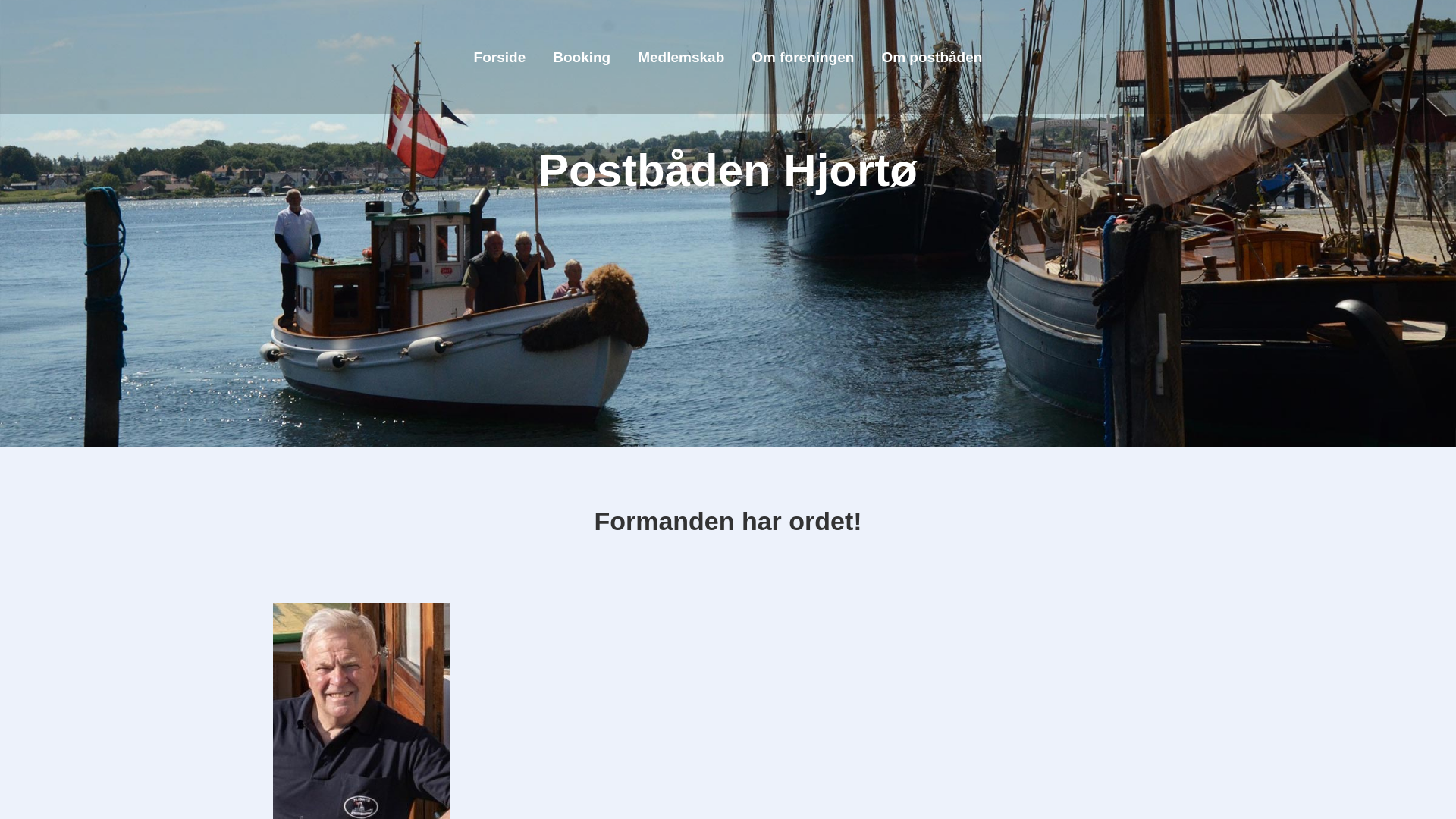 website screenshot of https://postbaadenhjortoe.dk