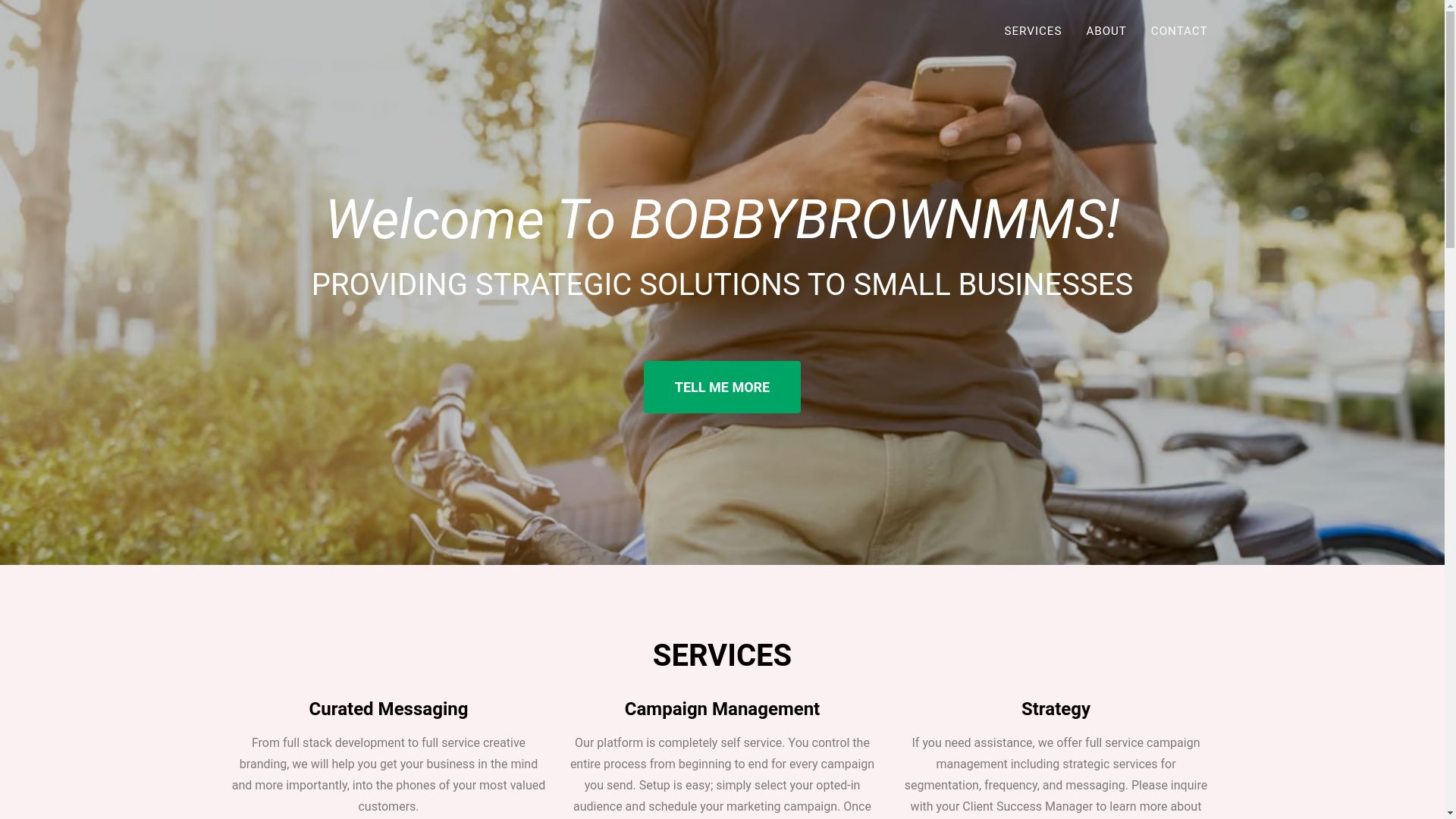 website screenshot of https://bobbybrownmms.com/