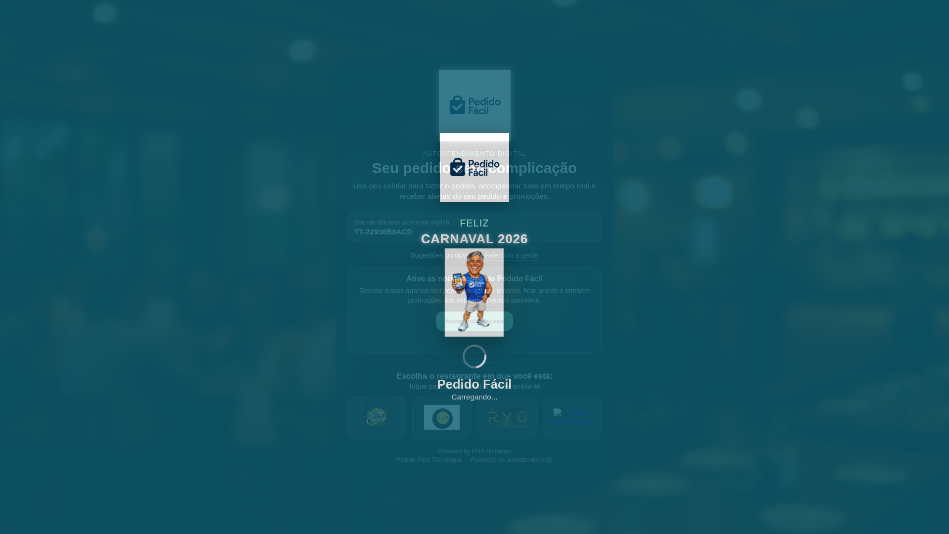website screenshot of https://pedidofacilslz.com.br/