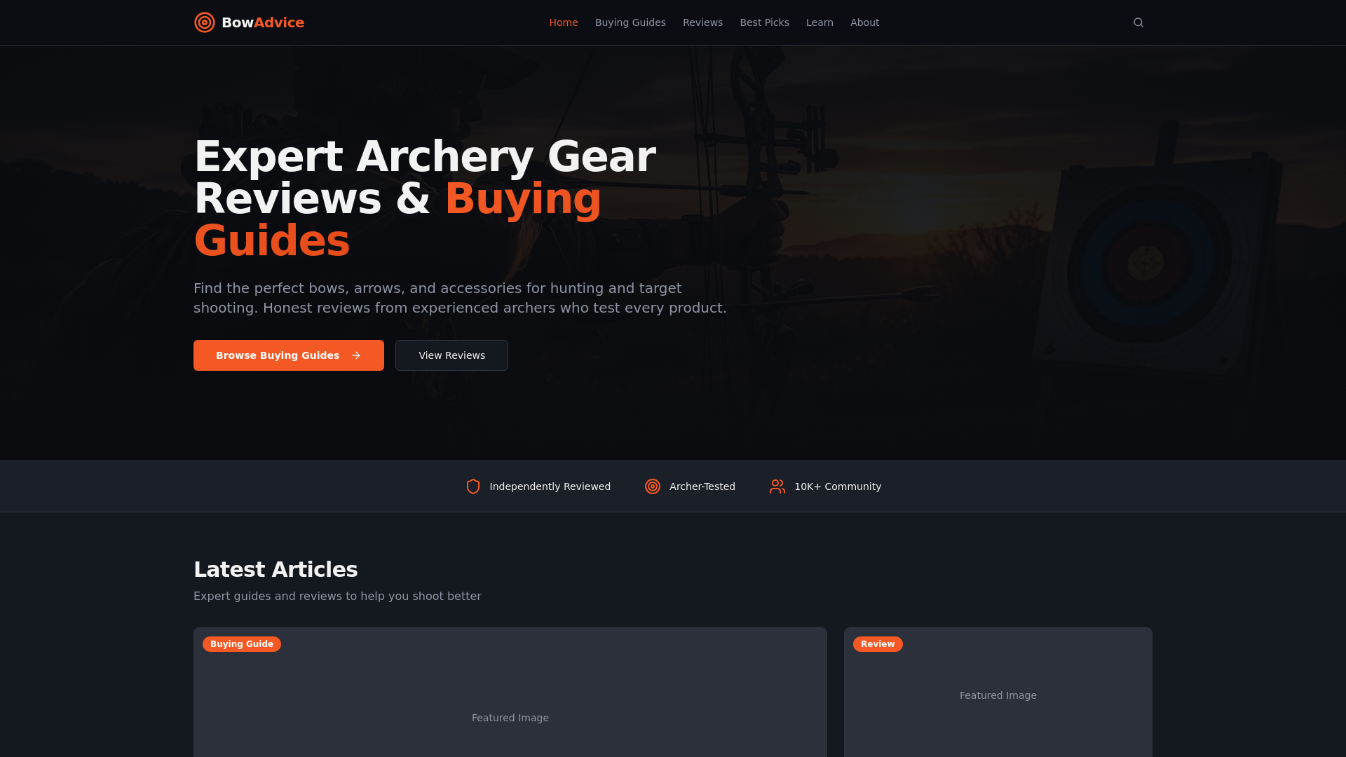 website screenshot of https://bow-advice.pages.dev/