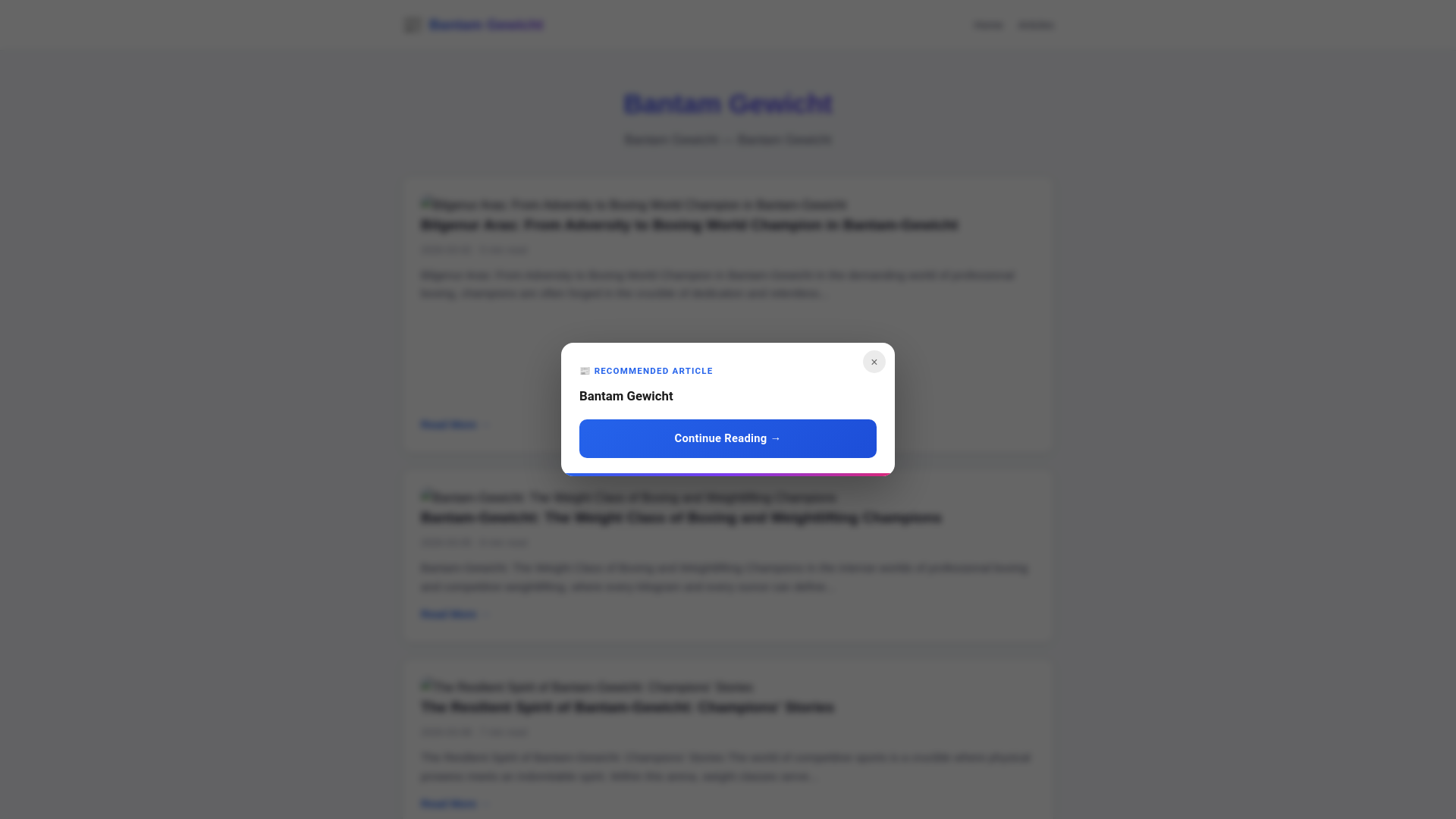website screenshot of https://bantam-gewicht.pages.dev/
