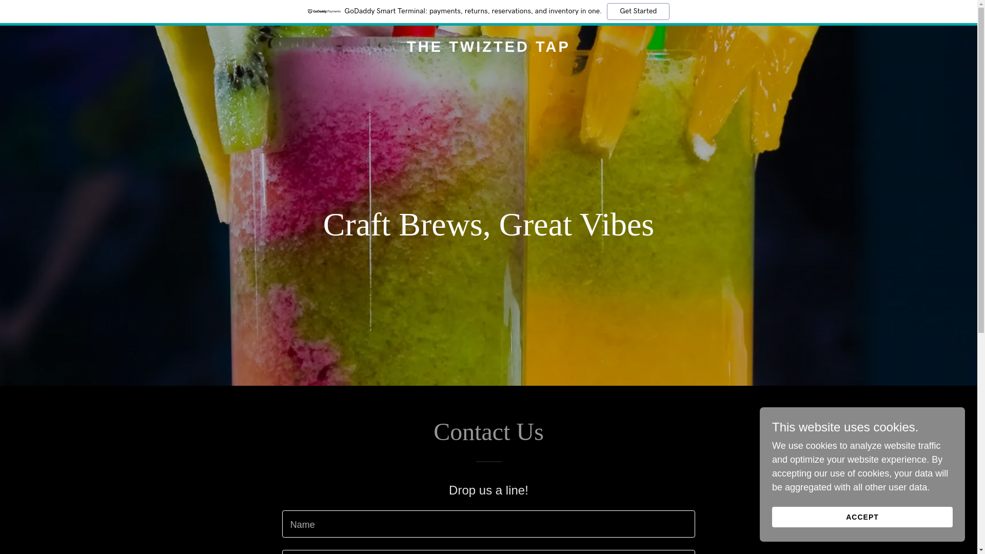 website screenshot of https://thetwiztedtap.com/