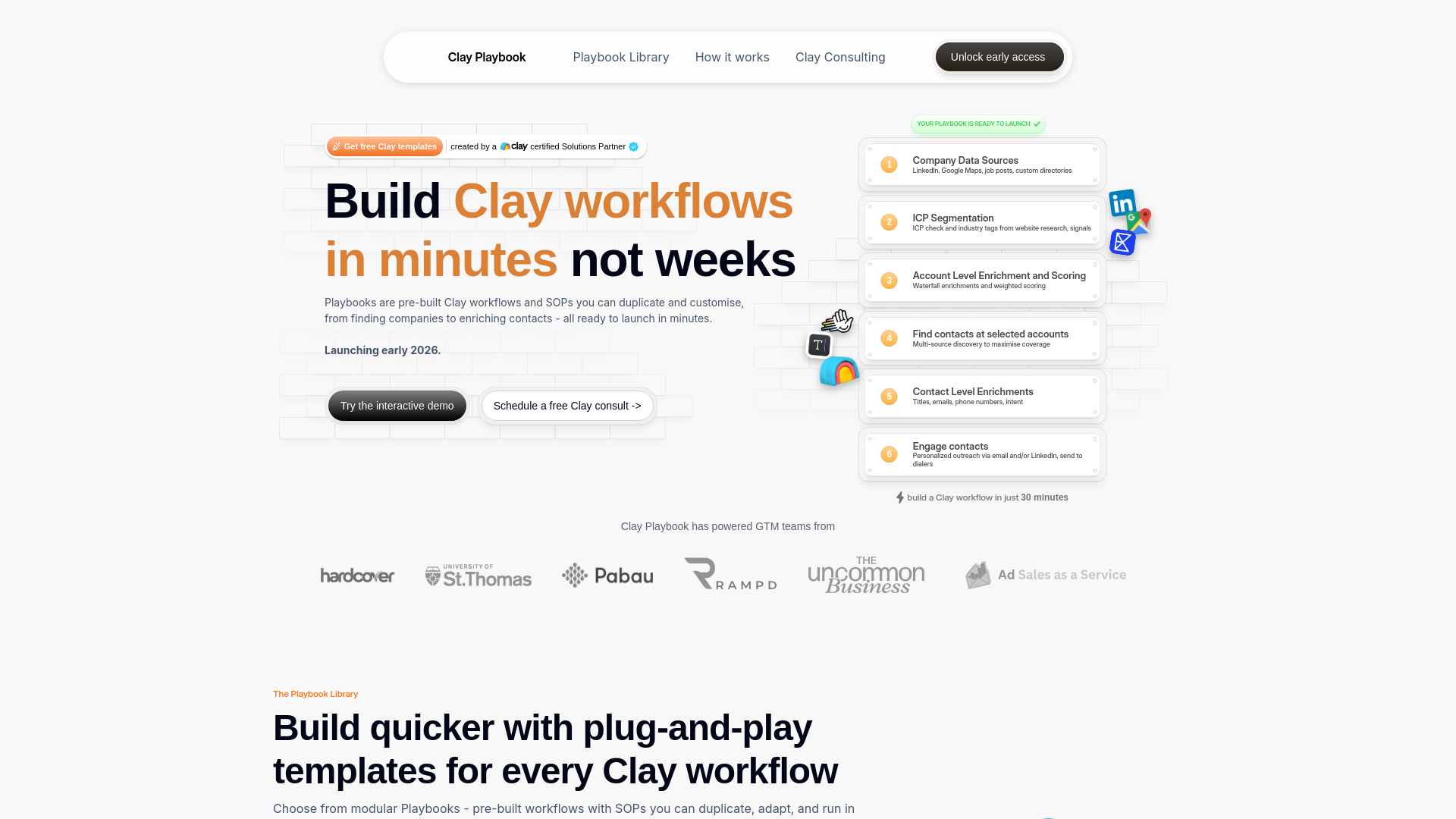 website screenshot of https://bestclayplaybook.com/