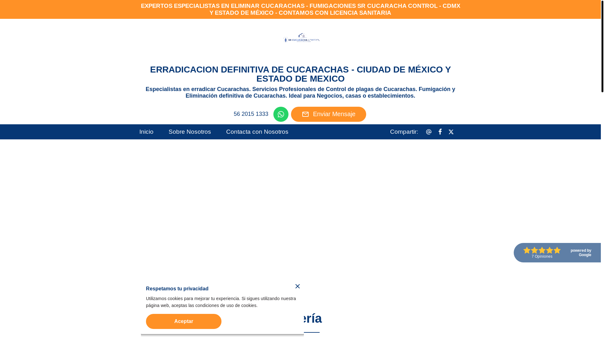 website screenshot of https://srcucaracha.com/