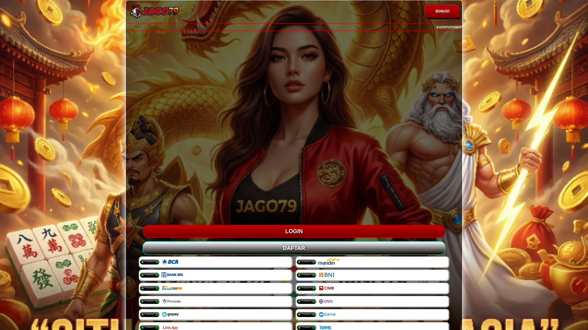 website screenshot of https://evostoto5kpt.lat