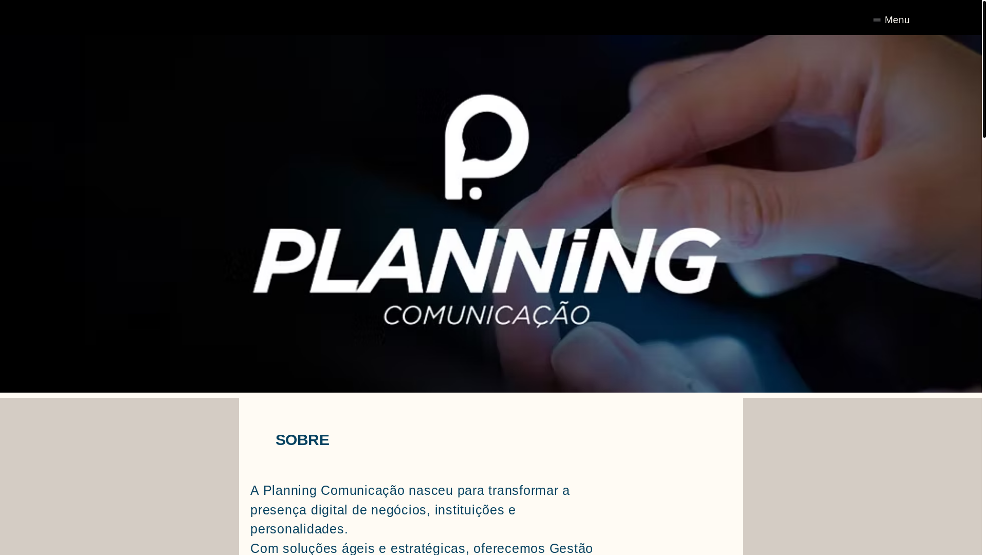 website screenshot of https://planningcomunicacao.com.br/