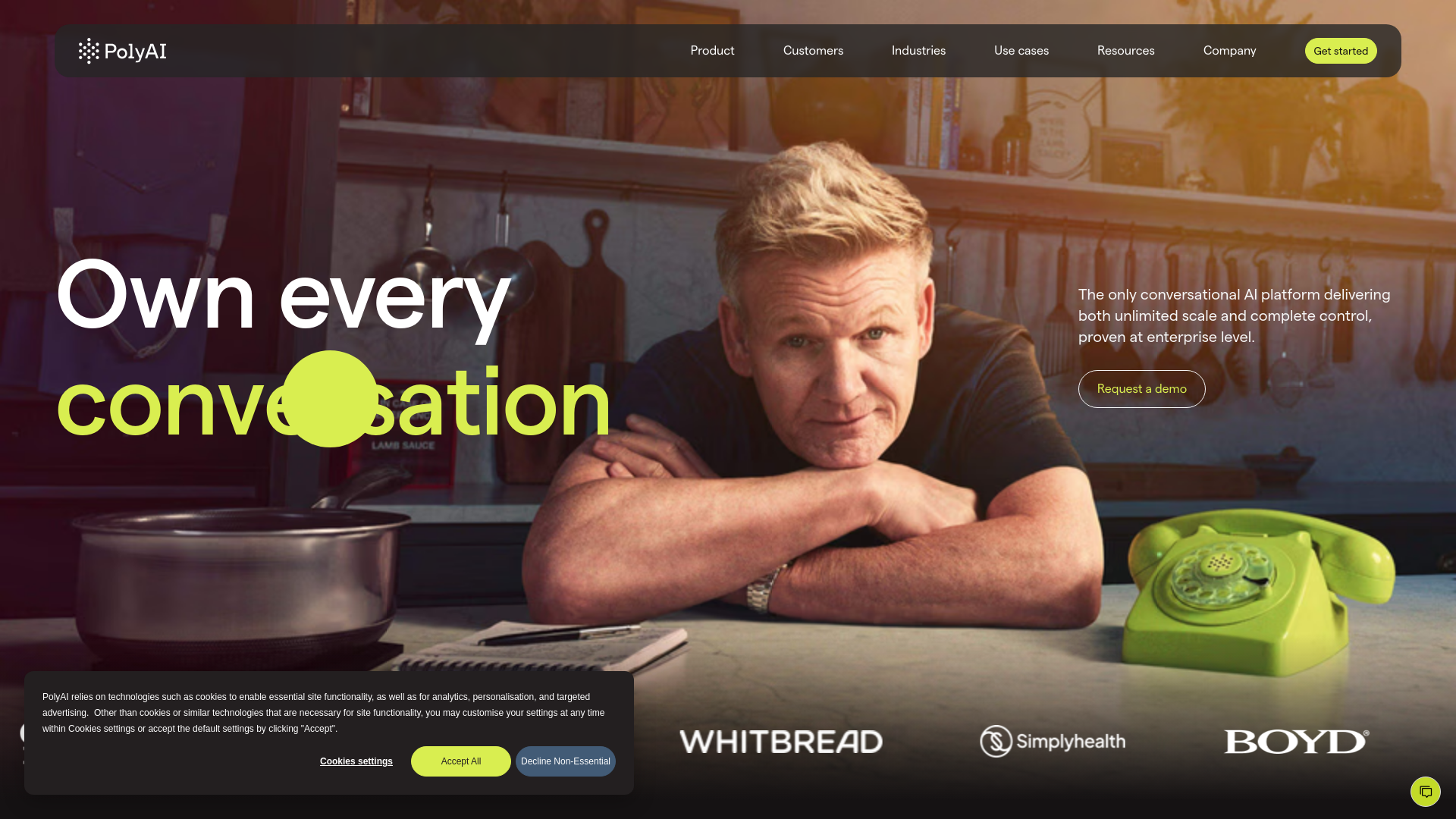 website screenshot of https://polyai-network.com/