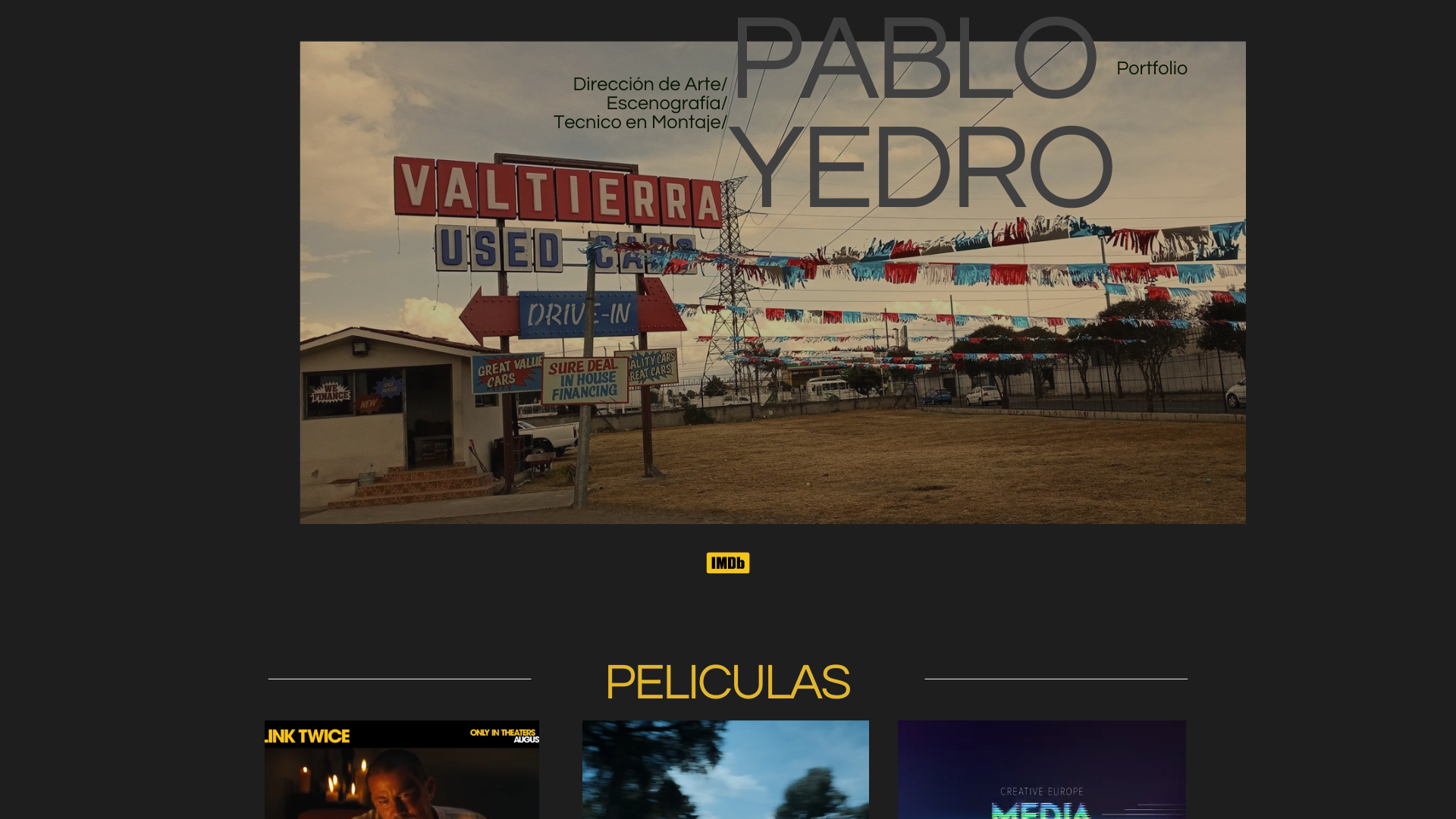 website screenshot of https://pabloyedro.net/