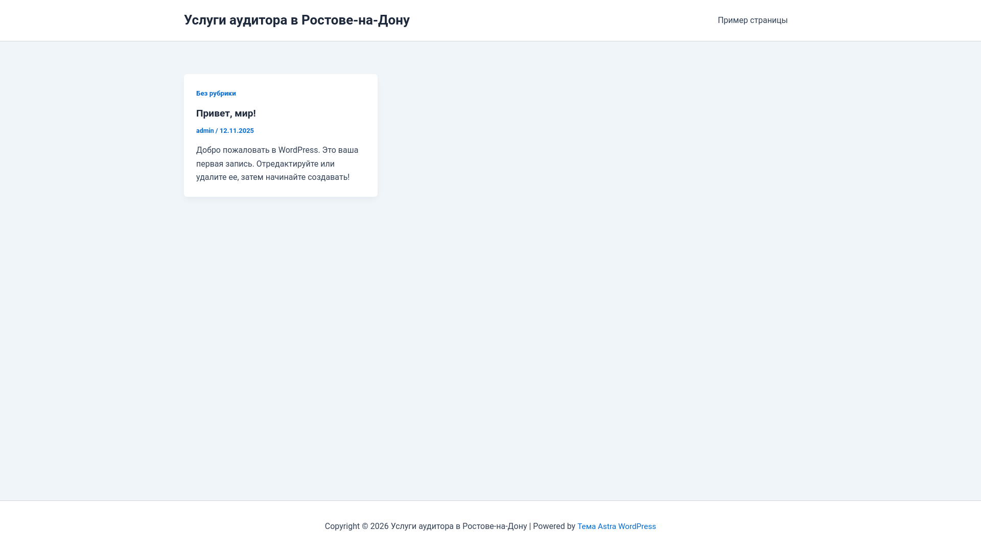 website screenshot of https://auditor-rostov.ru