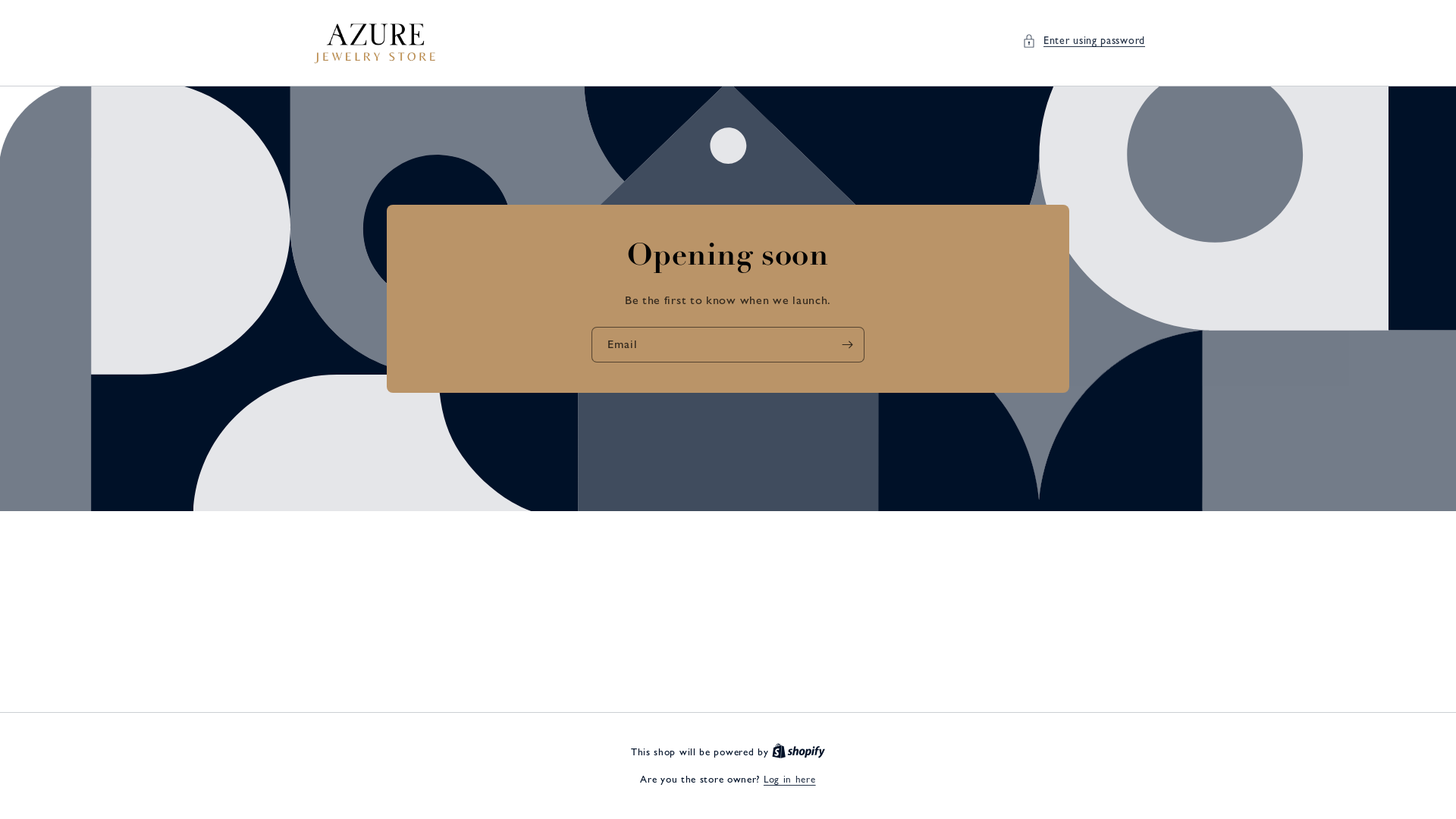 website screenshot of https://azurejewellery.com.au/