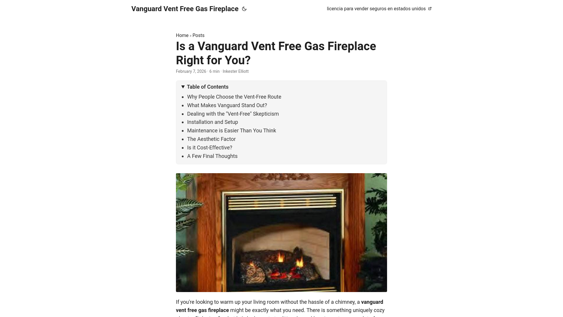 website screenshot of https://vanguard-vent-free-gas-fireplace.pages.dev/
