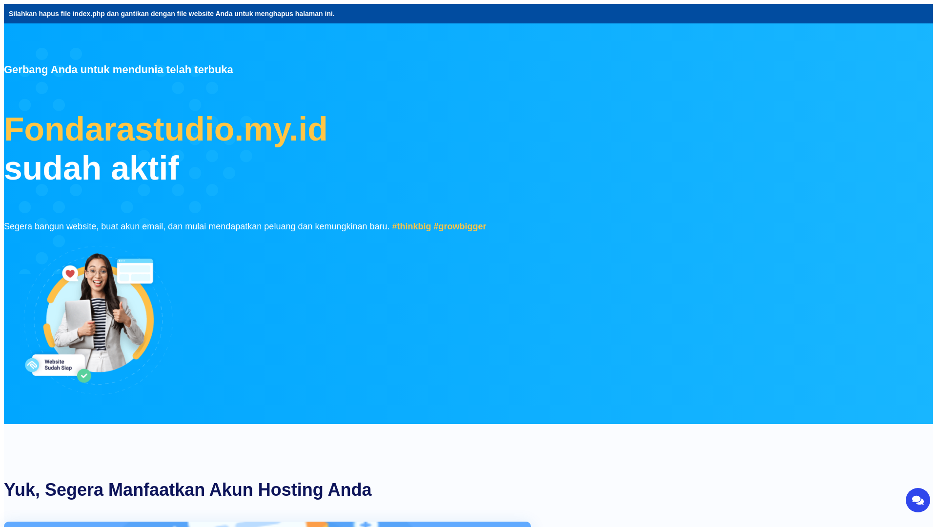 website screenshot of https://fondarastudio.my.id/
